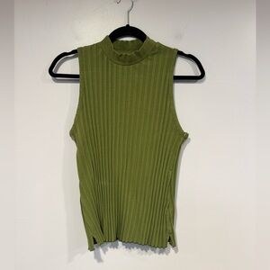 Olive Green Sleeveless Ribbed A New Day Tank Top